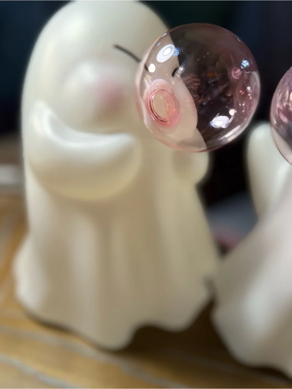 X 1 Open Eyes Viral TikTok Dollar General Blow Mold Ghost with Bubble Gum